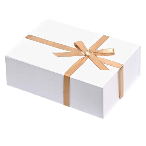 Large Gift Boxes with Lids, Magnetic Gift Boxes with Ribbon for Weddings, Birthdays, Crafts, Gift Packaging