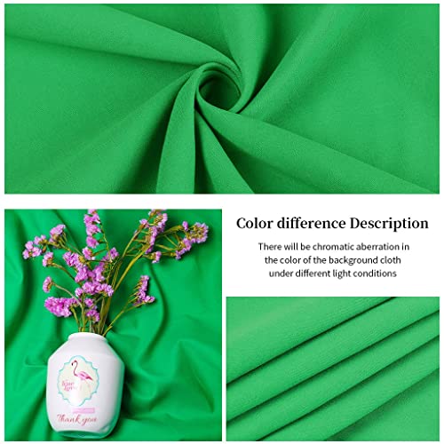 Photography Background Backdrop Smooth Muslin Cotton Green Screen Background Cloth for Photo Studio Video (Color : Green Size : 3000x3000)